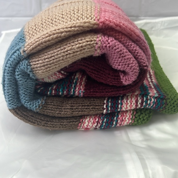 Afghan Throw Handmade 56 x 54 Approx Blanket (1) - Picture 5 of 11